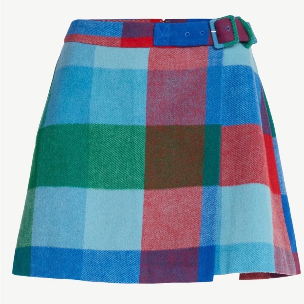 🆕 Free Assembly Women's Faux Wrap Front Mini Skirt, Size 4
